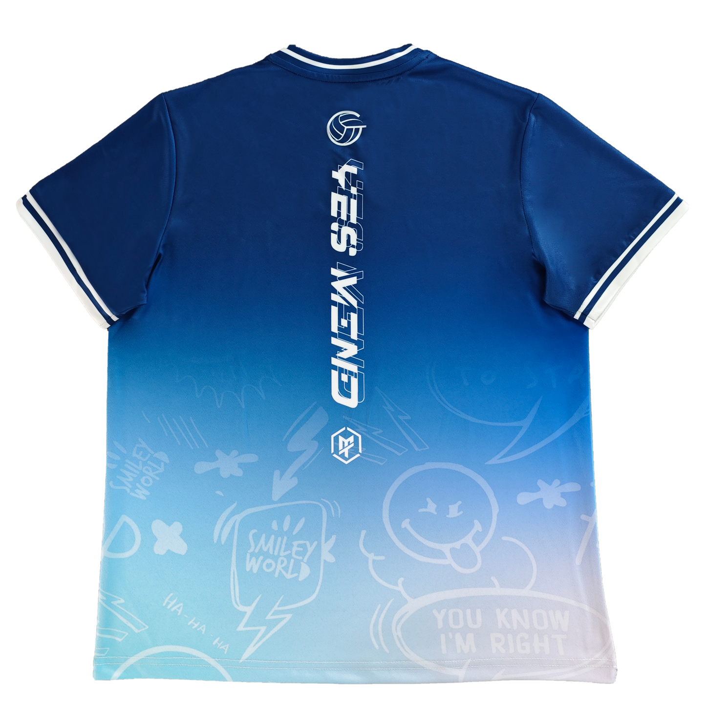 MTSPORTS X GINO幹話系列 聯乘排球服-藍色