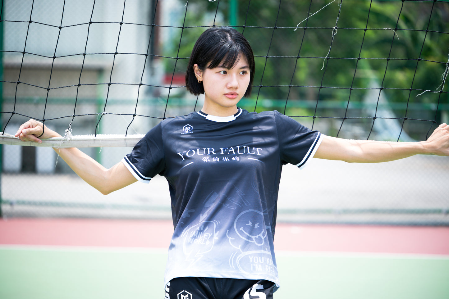 MTSPORTS X Gino幹話系列 聯乘排球服-黑色