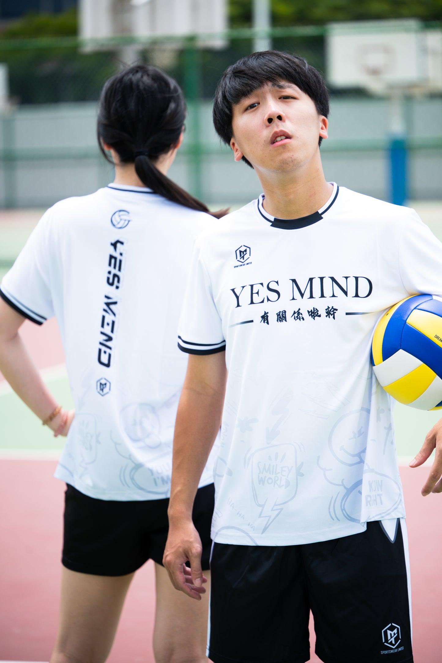 MTSPORTS X GINO幹話系列 聯乘排球服-白色