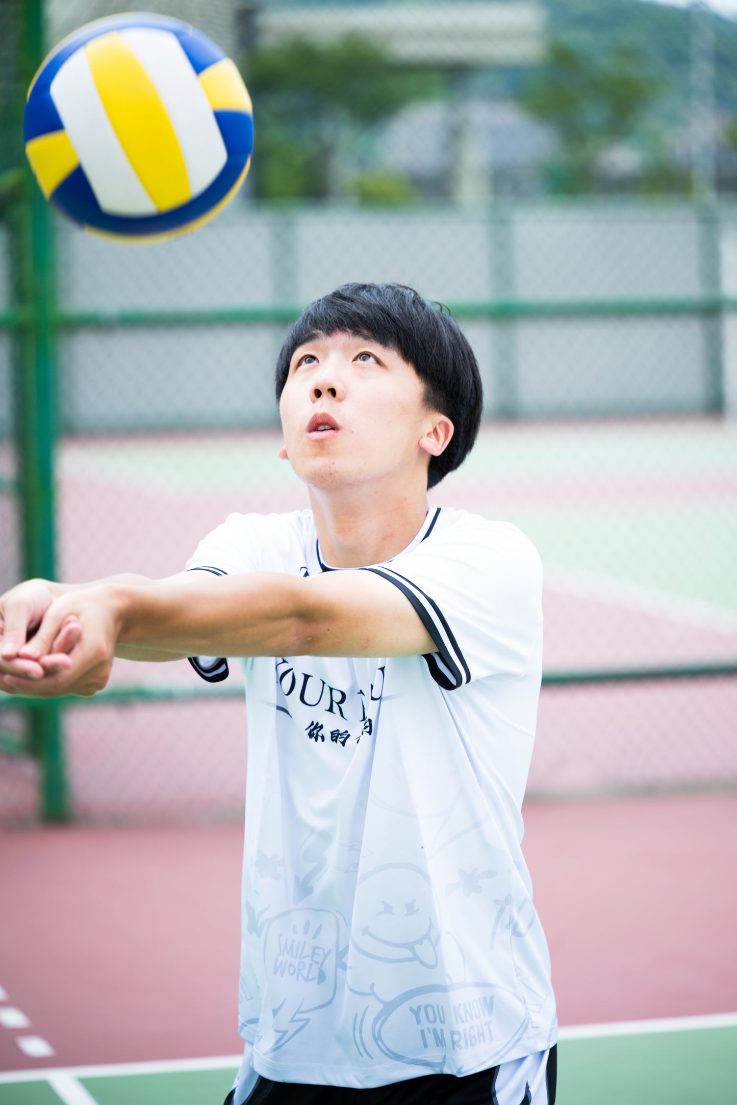 MTSPORTS X GINO幹話系列 聯乘排球服-白色