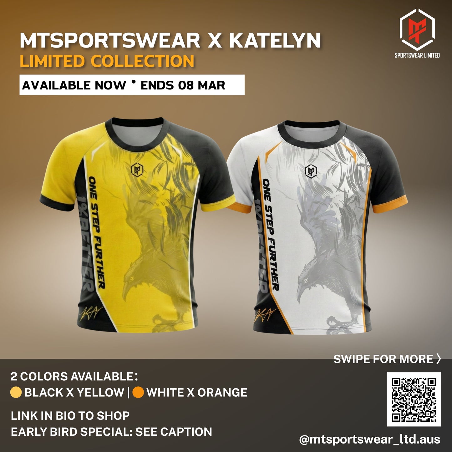 MTSPORTSWEAR x KATELYN 1% Better Performance Tee