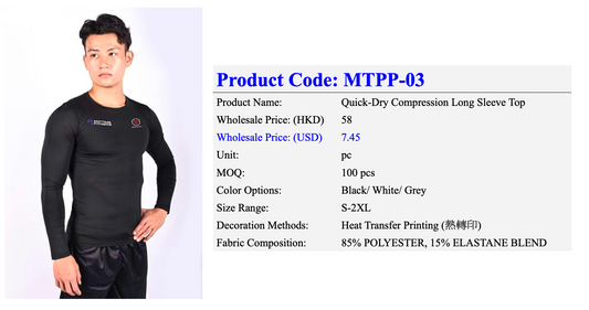 Quick-Dry Compression Long Sleeve Top