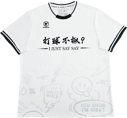 MTSPORTS X GINO幹話系列 聯乘排球服-白色