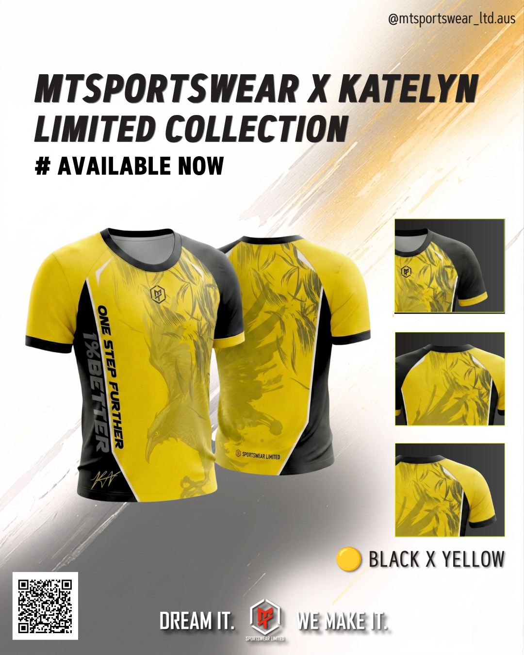 MTSPORTSWEAR x KATELYN 1% Better Performance Tee