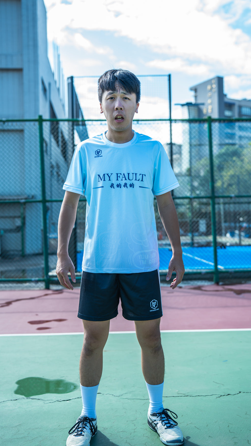 《聖誕節限定系列》MTSPORTS X Gino幹話系列 聯乘排球服 - 寶寶藍