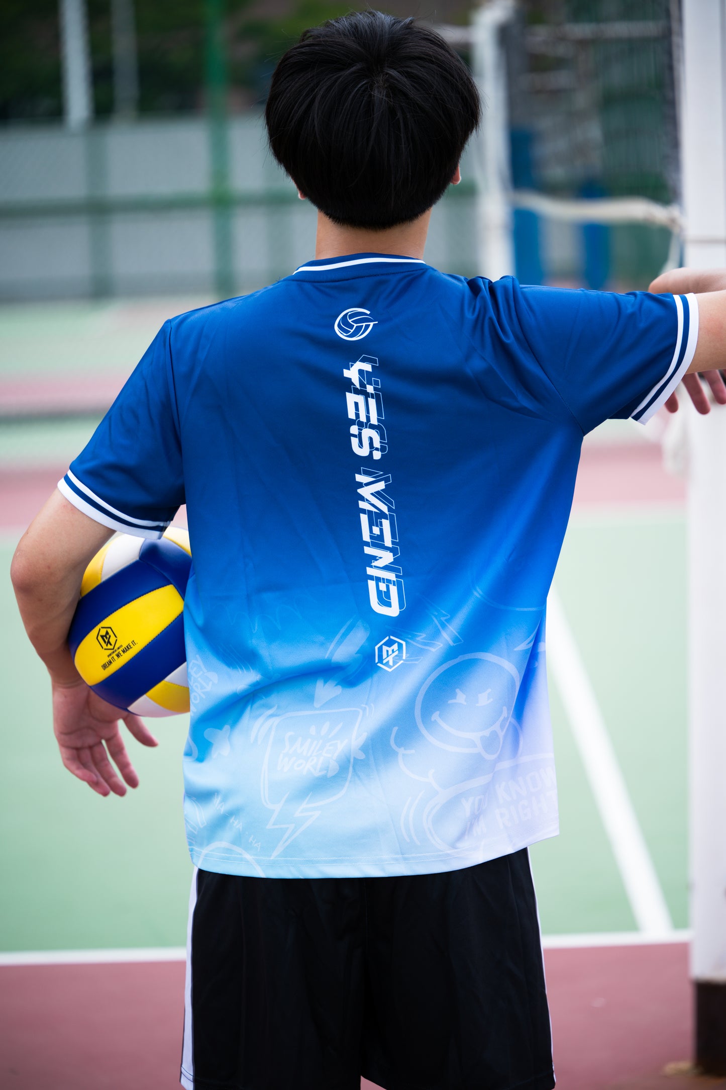 MTSPORTS X GINO幹話系列 聯乘排球服-藍色