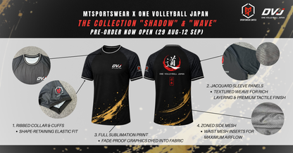 【PRE-ORDER】 MTSPORTSWEAR x ONE VOLLEYBALL JAPAN Performance Tee