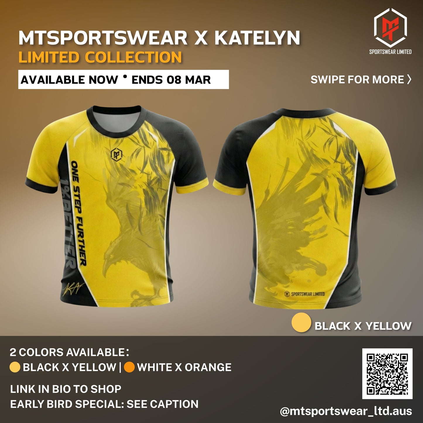 MTSPORTSWEAR x KATELYN 1% Better Performance Tee
