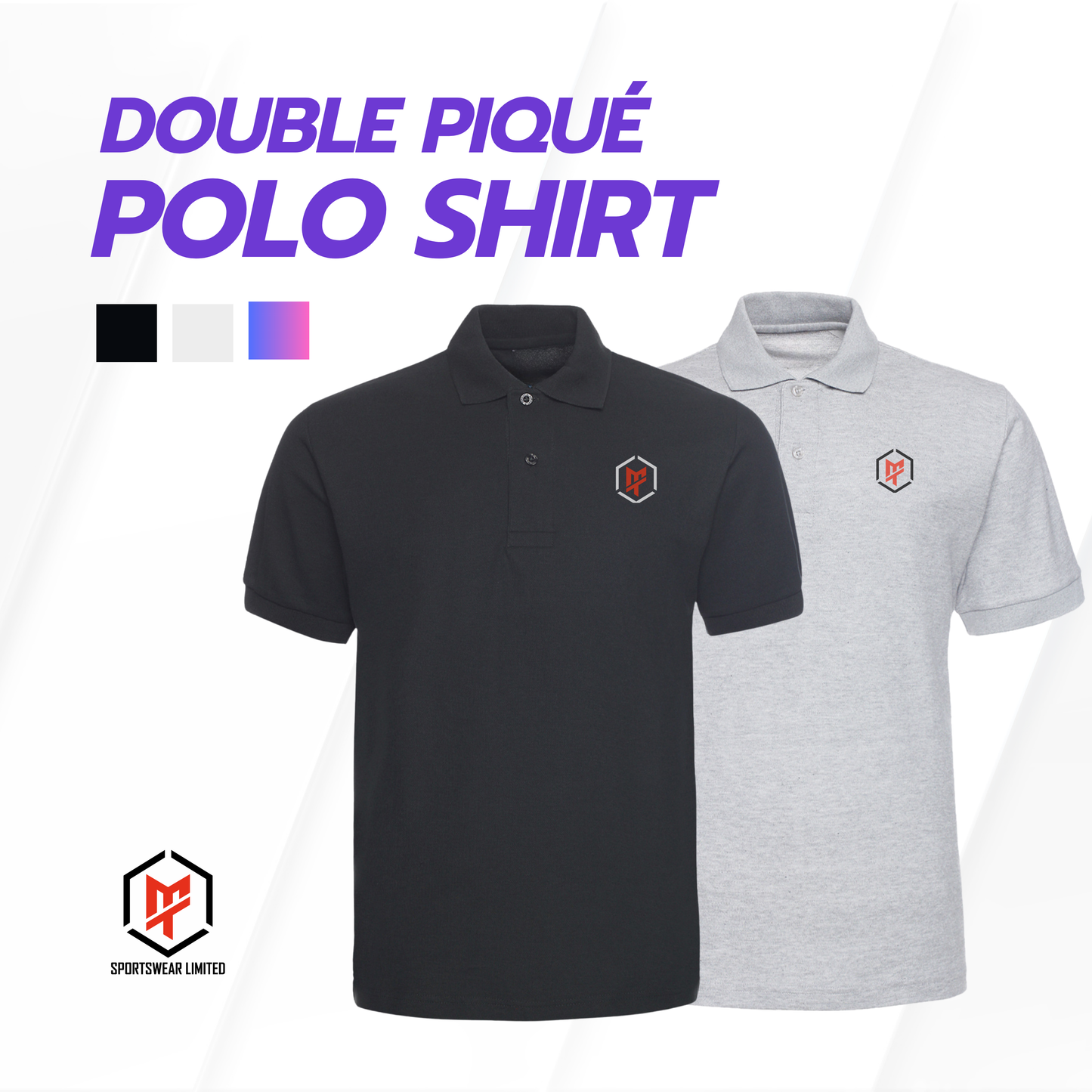 Double Piqué Polo Shirt
